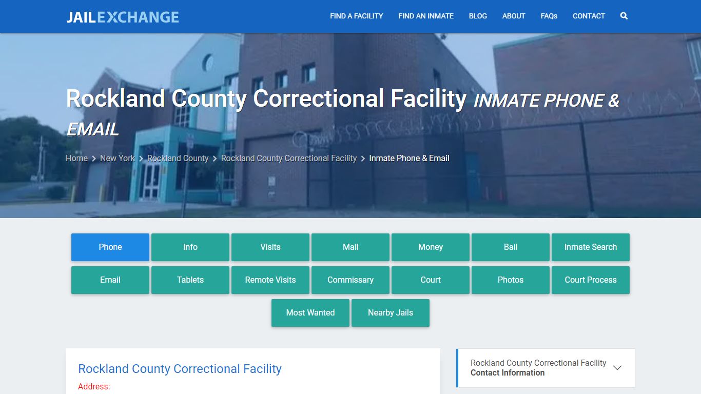 Inmate Phone - Rockland County Correctional Facility, NY - Jail Exchange